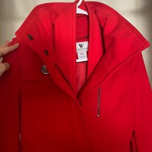 Red Worthington petite coat